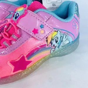 My Little Pony Shoes Size 10 or 11 Light Up Sneakers Rainbow Dash
